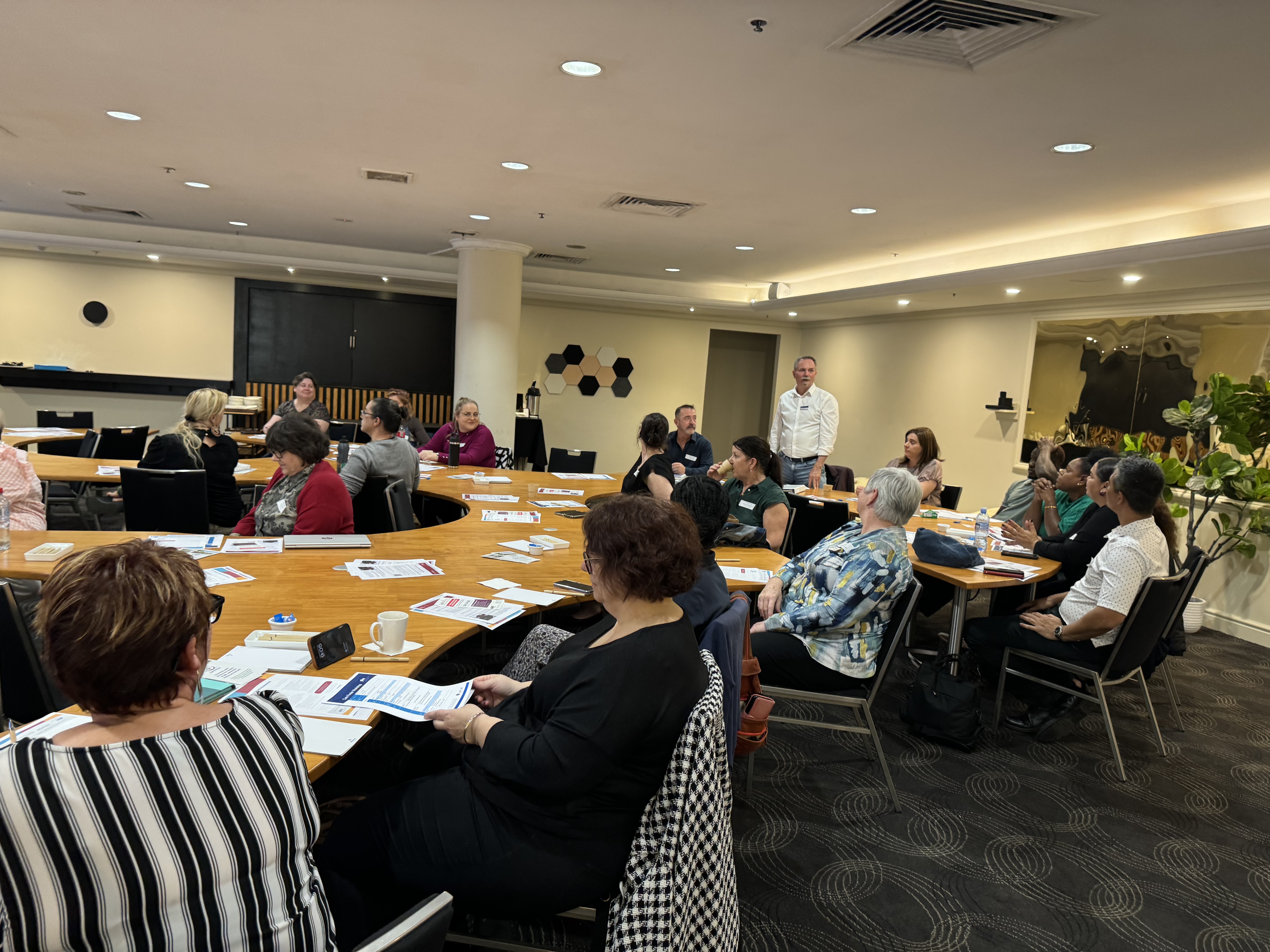 Pictured from left are NQPHN Senior Contracts Performance Officer Bernie Triggs, Senior Service Planning and Design Officer Janet Struber, Service Planning and Design Manager Dr Shenae Calleja, and Partnerships and Engagement Specialist Tynan Narywonczyk.