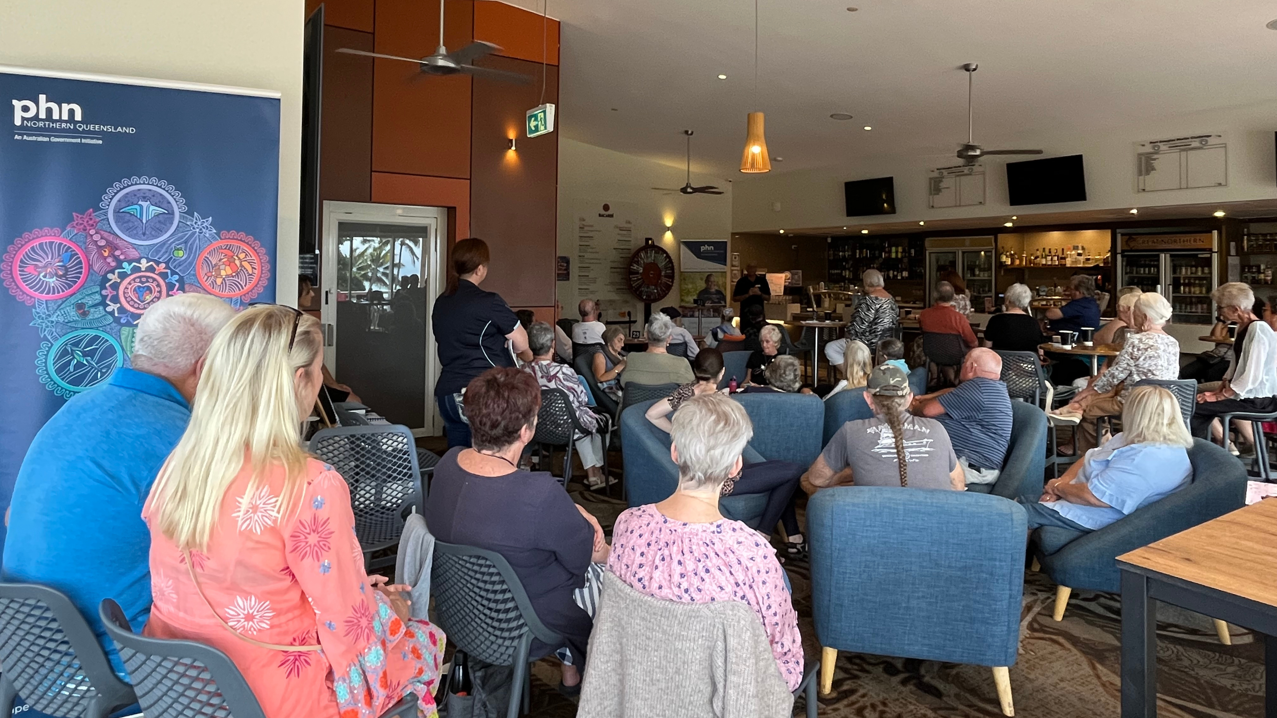 The Death Cafe in Port Douglas attracted more than 60 people.