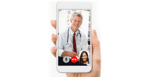 Telehealth-mobile phone image