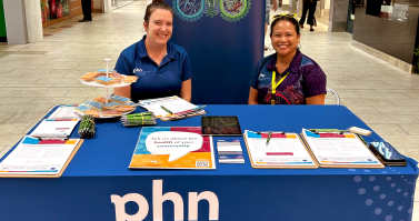 NQPHN Strategic Operations Lead Jess Roelandts and Older Persons Health and Palliative Care Manager Maria Callaghan